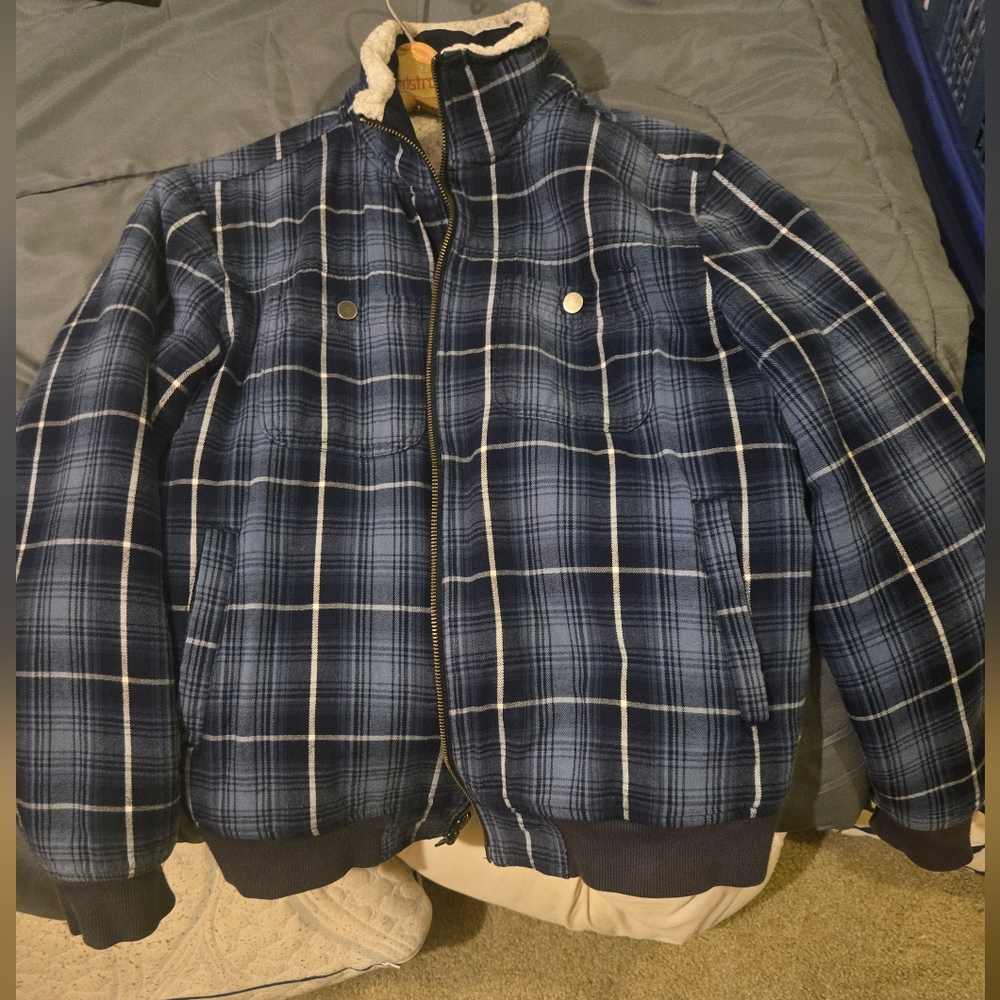 Reversible Sherpa jacket Blue/white size small